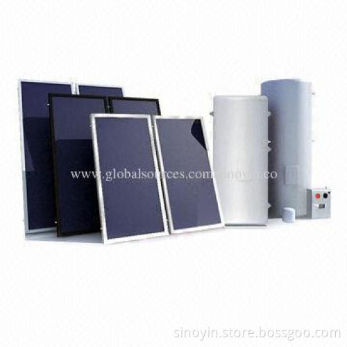 Split Pressured Flat Plate Solar Water Heater System with Enamel Inner Water Tank
